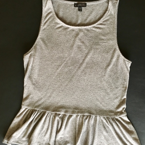 Express Tops - Cute grey sleeveless top, Express brand size XS
